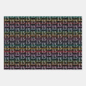 Feuille De Papier Cadeau Typographie du 13e anniversaire (Devant 3)