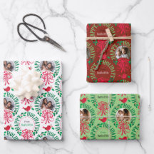 Typographie Happy Holidays Photo Wreath Des Deux