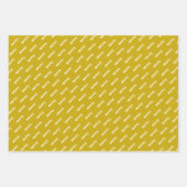 Feuille De Papier Cadeau Typographie moderne Joyeux Noël (Devant 3)