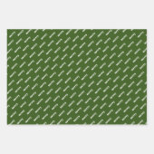 Feuille De Papier Cadeau Typographie moderne Joyeux Noël (Devant 2)