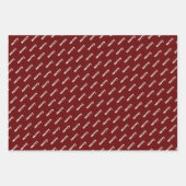 Feuille De Papier Cadeau Typographie moderne Joyeux Noël (Devant)