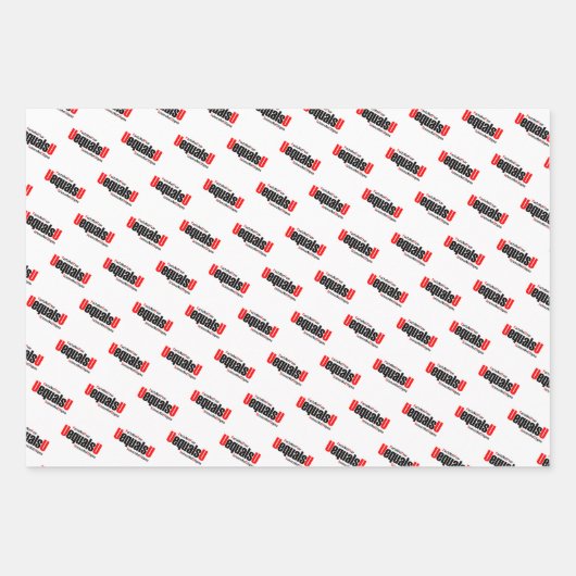 Feuille De Papier Cadeau U = U - VIH indétectable - Science pas Stigmatisme (Devant 3)