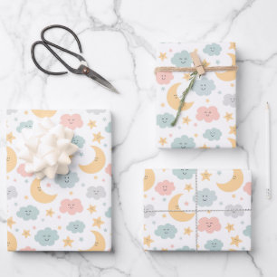 Feuille De Papier Cadeau Un beau regard dans le Motif du ciel