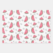 Feuille De Papier Cadeau Un Dans Un Melon Watermelon Motif Anniversaire (Devant 3)