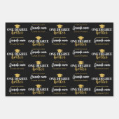 Feuille De Papier Cadeau Un degré Hotter - Graduation d'or noir (Devant)