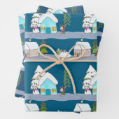 Feuille De Papier Cadeau Un día de invierno (En situation)