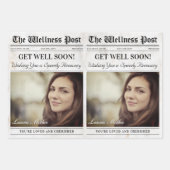 Feuille De Papier Cadeau Un journal éditable se débrouiller bientôt Bouquet (Devant 3)