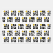 Feuille De Papier Cadeau Un joyeux garçon de 1er anniversaire (Devant)