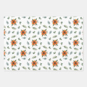 Feuille De Papier Cadeau Un Motif de Noël (Devant 3)