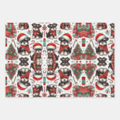 Feuille De Papier Cadeau Un Noël très schnauzer (Devant 3)