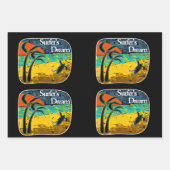 Feuille De Papier Cadeau Un rêve de surfer (Devant 2)