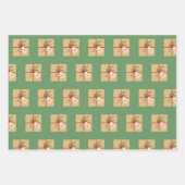 Feuille De Papier Cadeau Un trio d'enveloppes cadeaux de vacances (Devant)