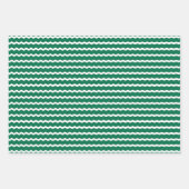 Feuille De Papier Cadeau Unconventional Chic Black, Red & Green Christmas (Devant 3)