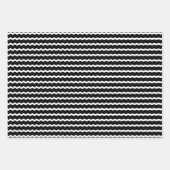 Feuille De Papier Cadeau Unconventional Chic Black, Red & Green Christmas (Devant 2)