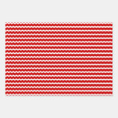 Feuille De Papier Cadeau Unconventional Chic Black, Red & Green Christmas (Devant)