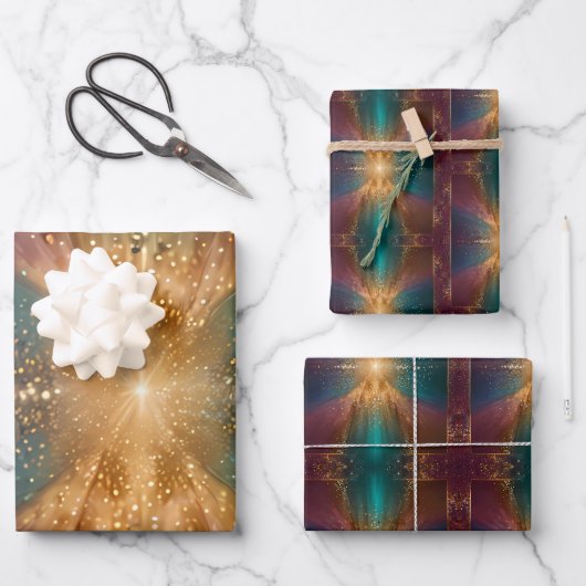 Feuille De Papier Cadeau "Under the Stars : A Celebration of Love" (Recto)