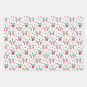 Feuille De Papier Cadeau Une chose deux Motif de fête (Devant)