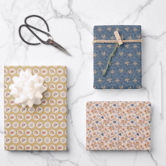 Feuille De Papier Cadeau Une collection de bugs mixtes (Recto)