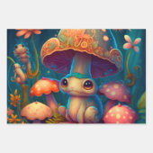 Feuille De Papier Cadeau Une grenouille à champignons magiques (Devant 3)