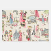 Feuille De Papier Cadeau Une journée à Paris (Devant)