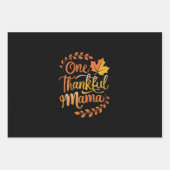 Feuille De Papier Cadeau Une Maman Gentille Chute Thanksgiving Automne (Devant)