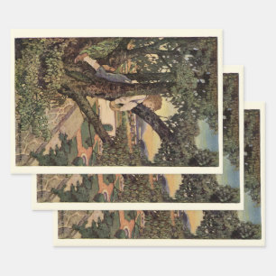 Feuille De Papier Cadeau Une vue des arbres par Jessie Willcox Smith