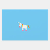 Feuille De Papier Cadeau Unicorne (Devant 3)