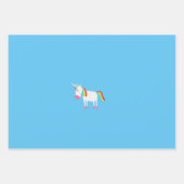 Feuille De Papier Cadeau Unicorne (Devant 2)