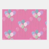 Feuille De Papier Cadeau Unicorne rose violet (Devant 3)