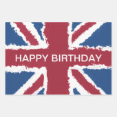 Feuille De Papier Cadeau Union Jack personnalisée (Devant 3)