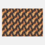Feuille De Papier Cadeau Unique classique éffrayant Halloween forêt hantée (Devant 2)