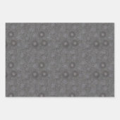 Feuille De Papier Cadeau Unique Gris Matière Cerveau Fibre Design neuronal (Devant 3)