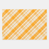 Feuille De Papier Cadeau Unique Rustic Country Yellow & Cream Plaid (Devant 3)