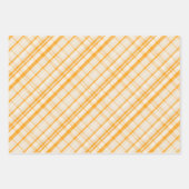 Feuille De Papier Cadeau Unique Rustic Country Yellow & Cream Plaid (Devant 2)