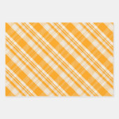 Feuille De Papier Cadeau Unique Rustic Country Yellow & Cream Plaid (Devant)