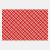 Feuille De Papier Cadeau Unique Rustic Red & Cream Squiggly Mixed Patterns (Devant)