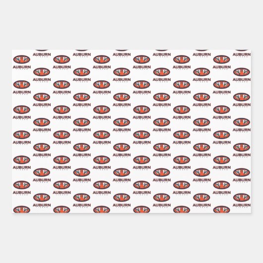Feuille De Papier Cadeau Université d'Auburn | Graduation (Devant)