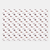 Feuille De Papier Cadeau Université d'Auburn | Motif de vacances (Devant)