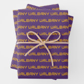 Feuille De Papier Cadeau Université de Albany Wordmark (En situation)