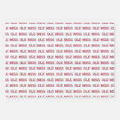 Feuille De Papier Cadeau Université du Mississippi | Ole Miss Wordmark (Devant)