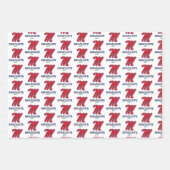 Feuille De Papier Cadeau Université du Mississippi | Script M (Devant 3)