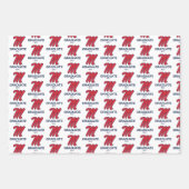 Feuille De Papier Cadeau Université du Mississippi | Script M (Devant 2)