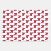 Feuille De Papier Cadeau Université du Mississippi | Script M (Devant 3)