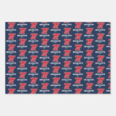 Feuille De Papier Cadeau Université du Mississippi | Script M (Devant 2)