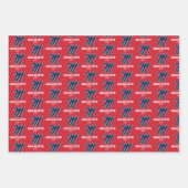 Feuille De Papier Cadeau Université du Mississippi | Script M (Devant 3)