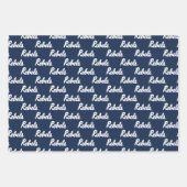 Feuille De Papier Cadeau Université du Mississippi | Script Rebels (Devant 3)