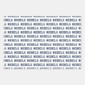 Feuille De Papier Cadeau Université du Mississippi | Wordmark Rebels (Devant 3)