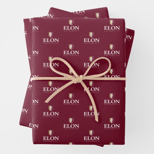 Feuille De Papier Cadeau Université Elon (En situation)