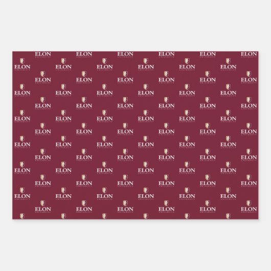 Feuille De Papier Cadeau Université Elon (Devant)