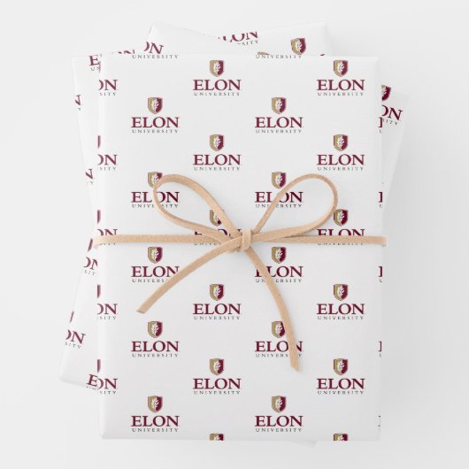 Feuille De Papier Cadeau Université Elon (En situation)